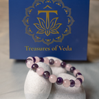 Rose quartz & Amethyst Bracelet