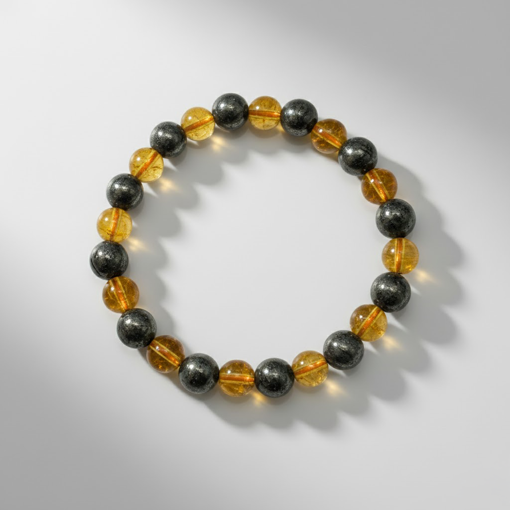 Citrine & Pyrite Bracelet