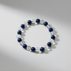 Lapis Lazuli & Clear Quartz Bracelet