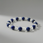 Lapis Lazuli & Clear Quartz Bracelet